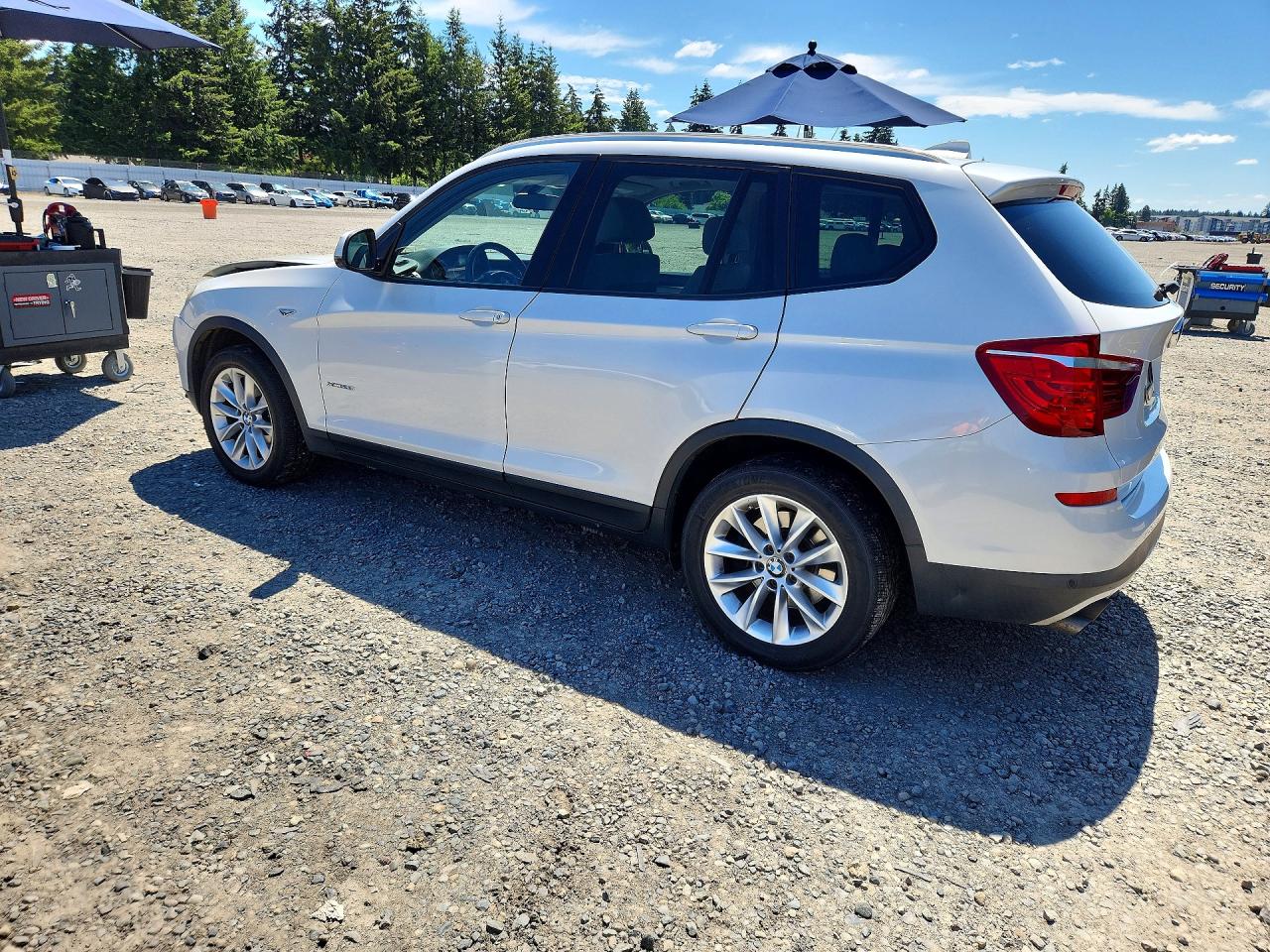 2015 Bmw X3 Xdrive28i White vin: 5UXWX9C52F0D46952