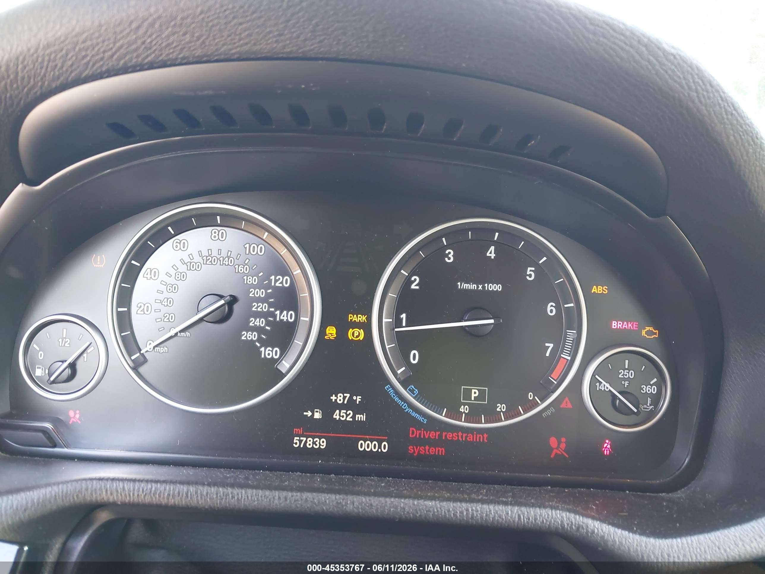 2015 Bmw X3 Xdrive28i Черный vin: 5UXWX9C52F0D52251