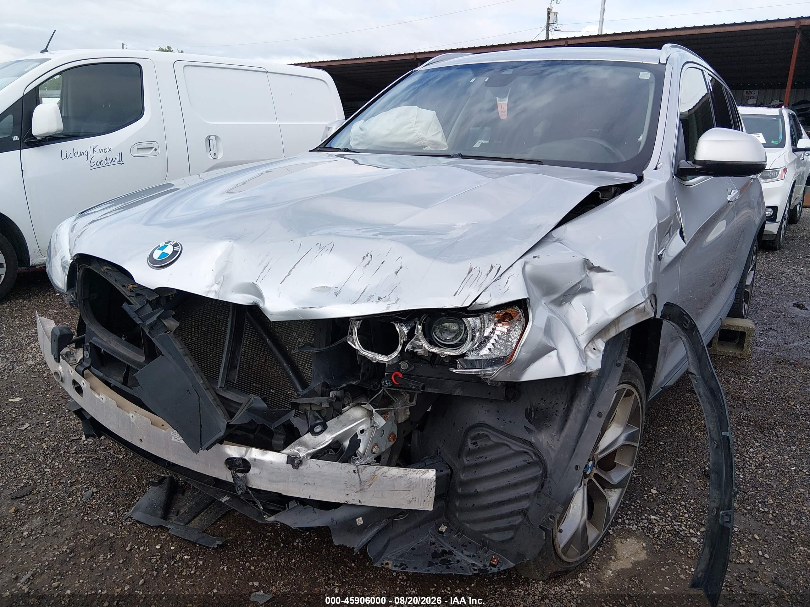 2015 Bmw X3 Xdrive28i Silver vin: 5UXWX9C52F0D56736