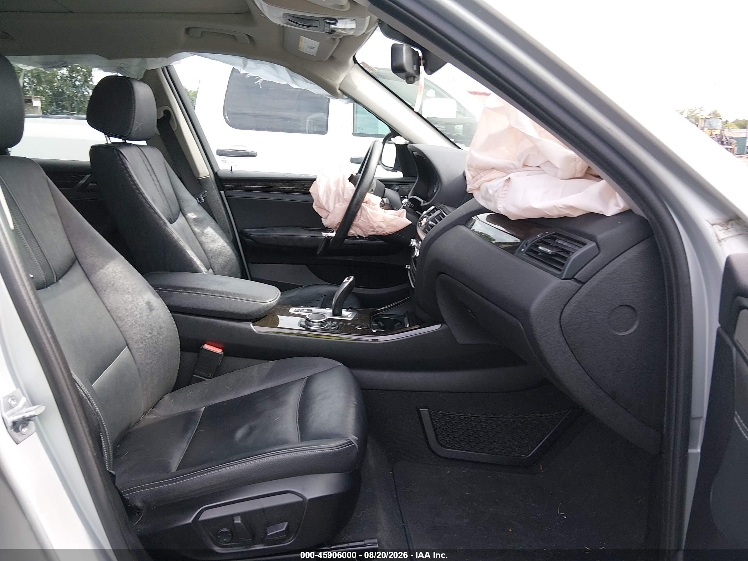 2015 Bmw X3 Xdrive28i Silver vin: 5UXWX9C52F0D56736