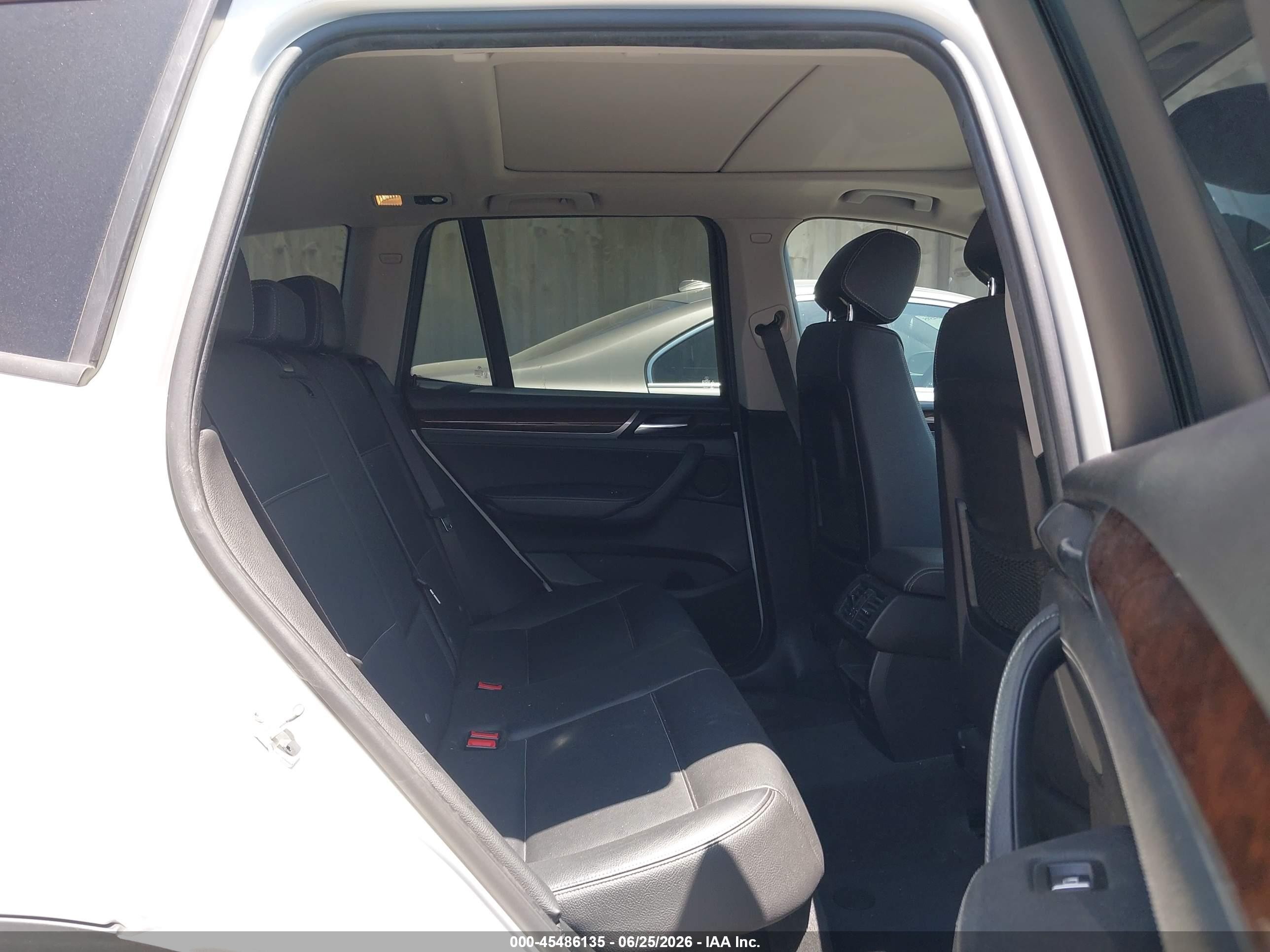 2015 Bmw X3 Xdrive28i White vin: 5UXWX9C52F0D60933