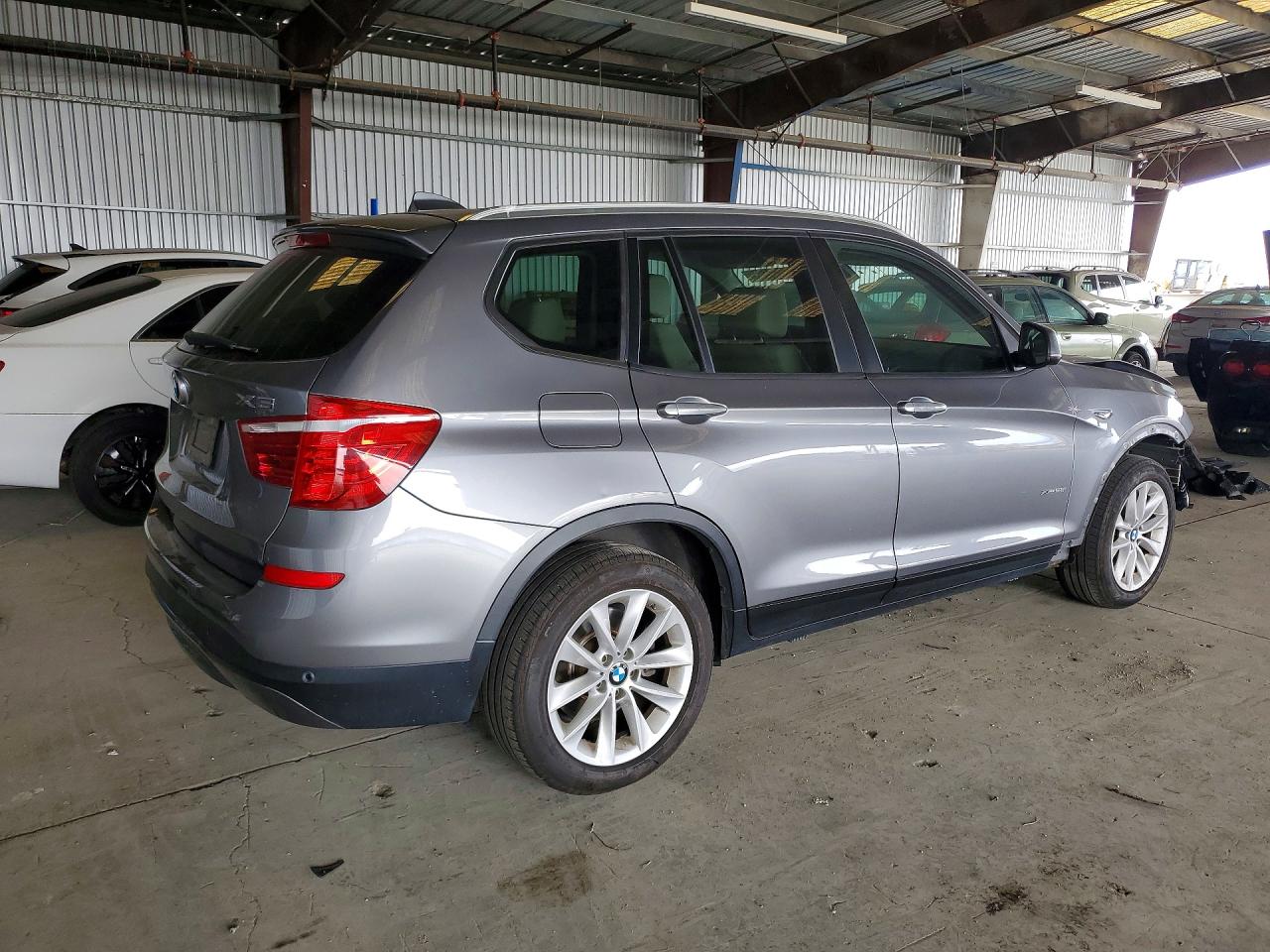 2016 Bmw X3 Xdrive28i Gray vin: 5UXWX9C52G0D87292