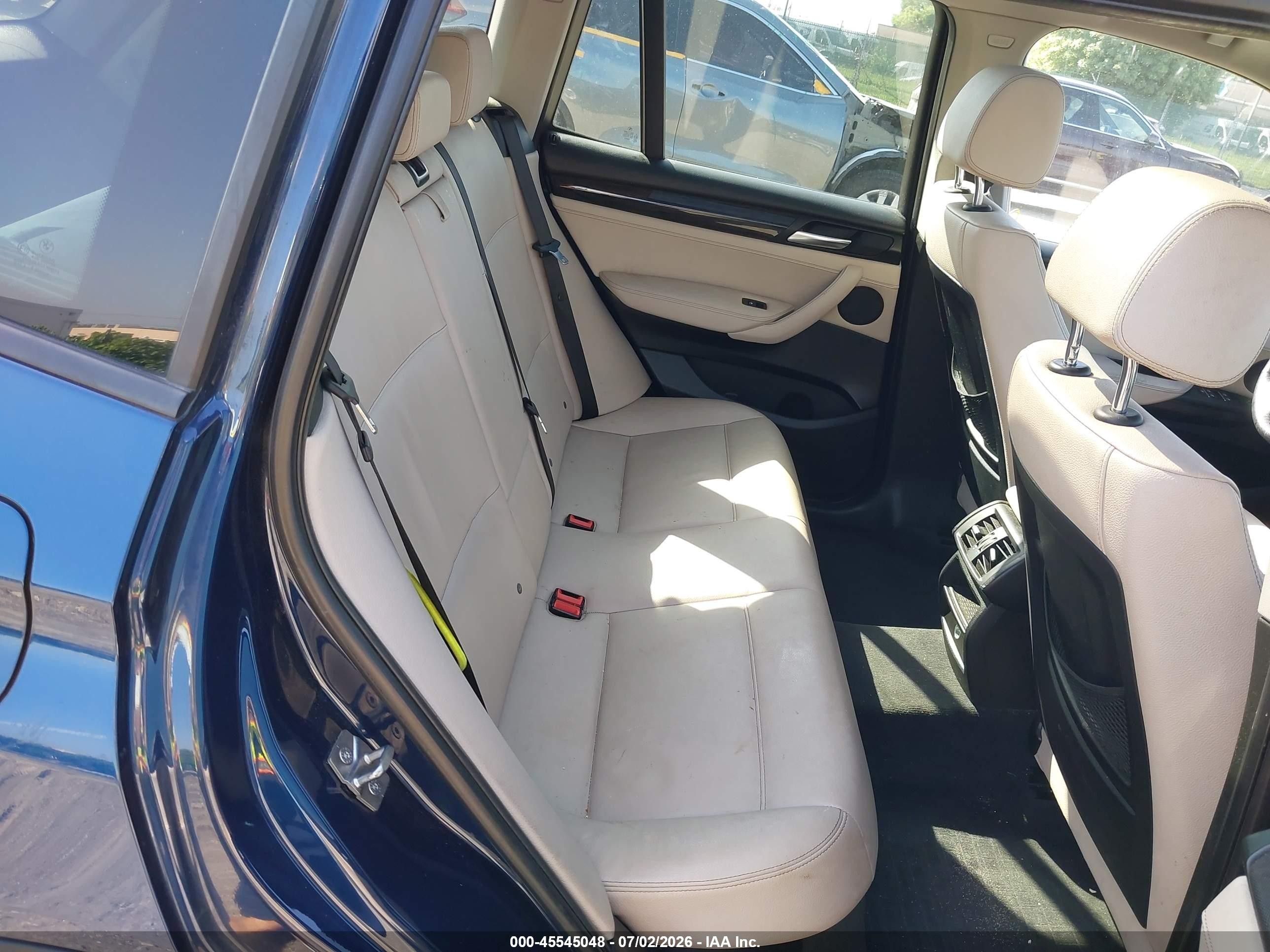 2013 Bmw X3 Xdrive28i Blue vin: 5UXWX9C53D0A09090