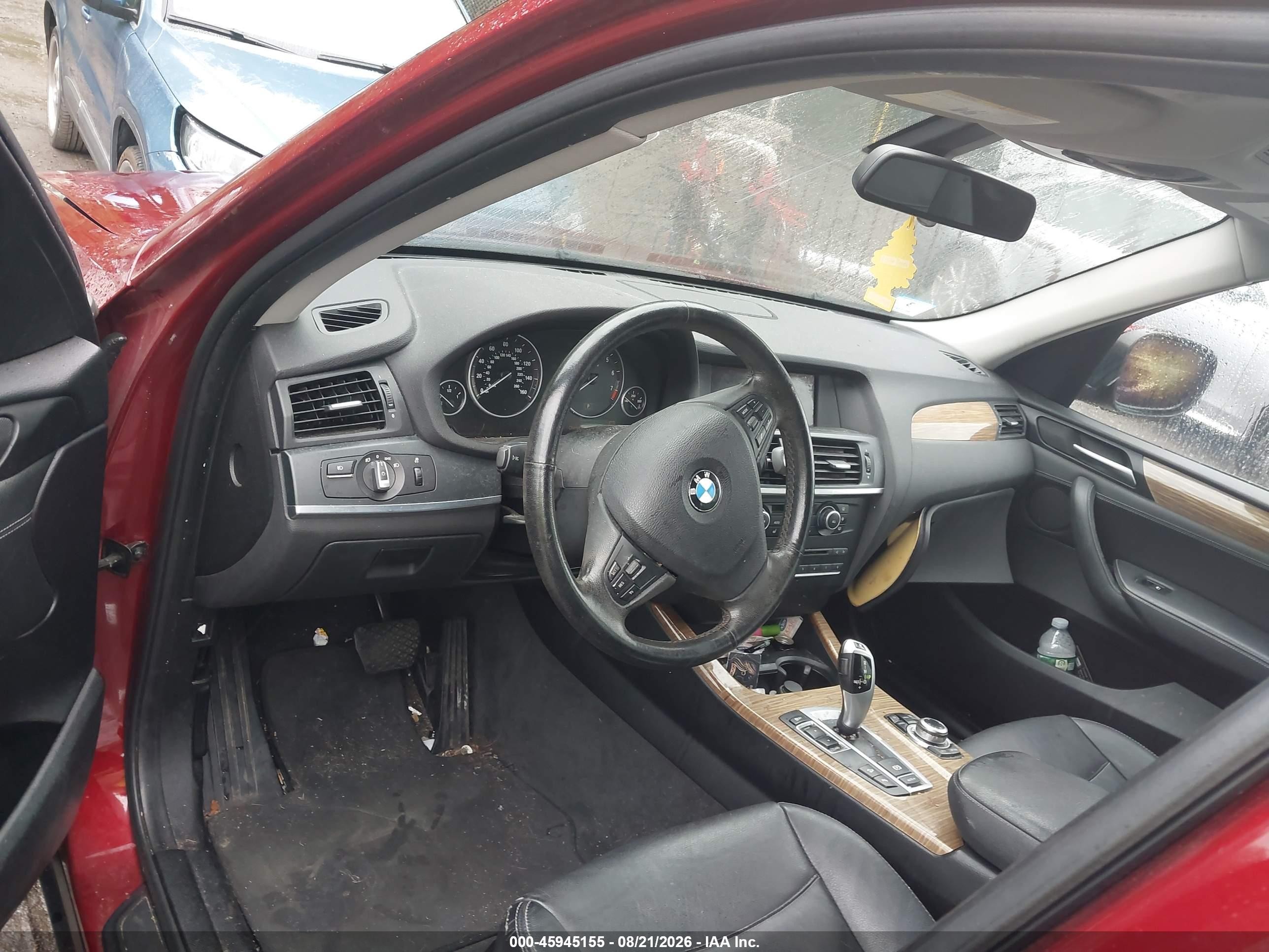2013 Bmw X3 Xdrive28i Red vin: 5UXWX9C53D0A12748