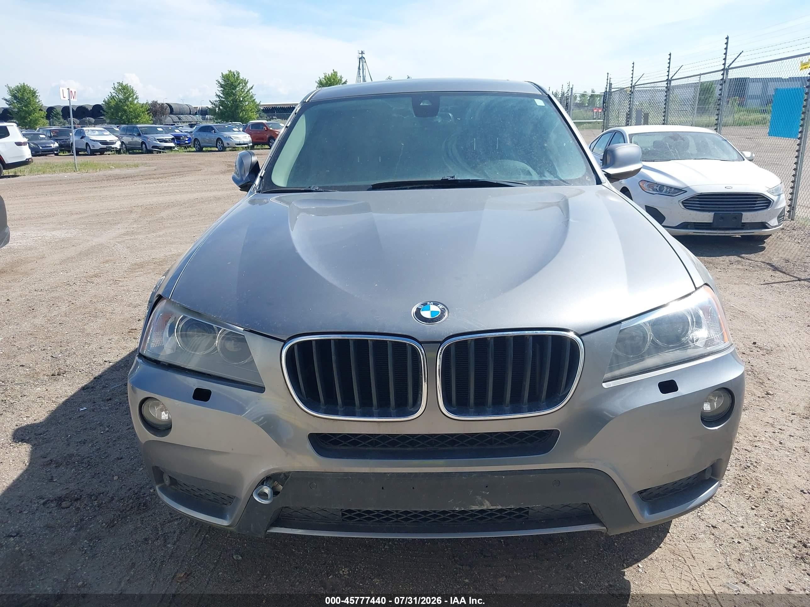 2013 Bmw X3 Xdrive28i Gray vin: 5UXWX9C53D0A13558