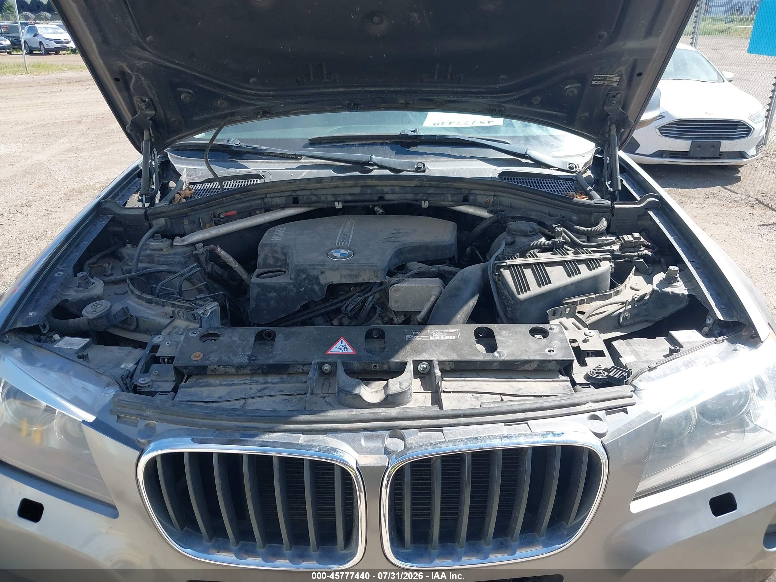 2013 Bmw X3 Xdrive28i Gray vin: 5UXWX9C53D0A13558