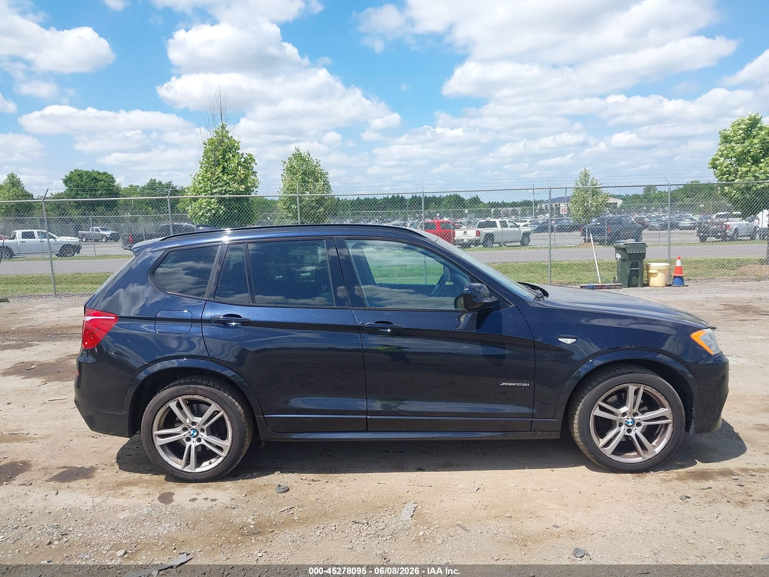 2013 Bmw X3 Xdrive28i Черный vin: 5UXWX9C53D0A19117