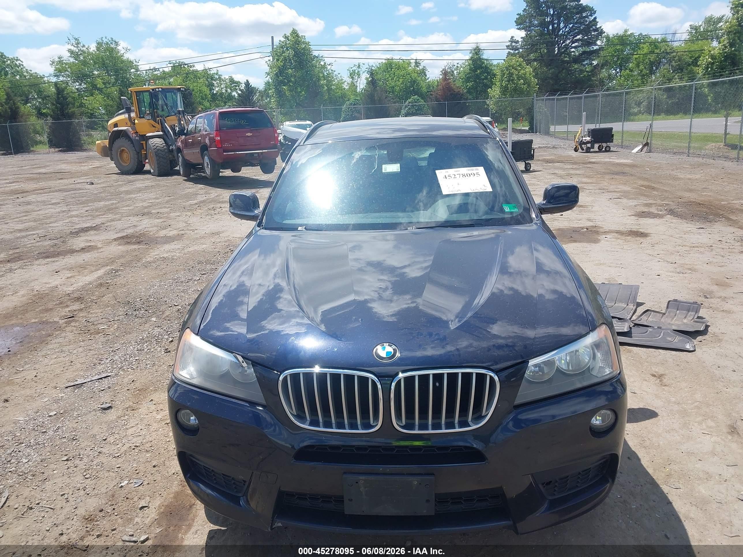 2013 Bmw X3 Xdrive28i Черный vin: 5UXWX9C53D0A19117