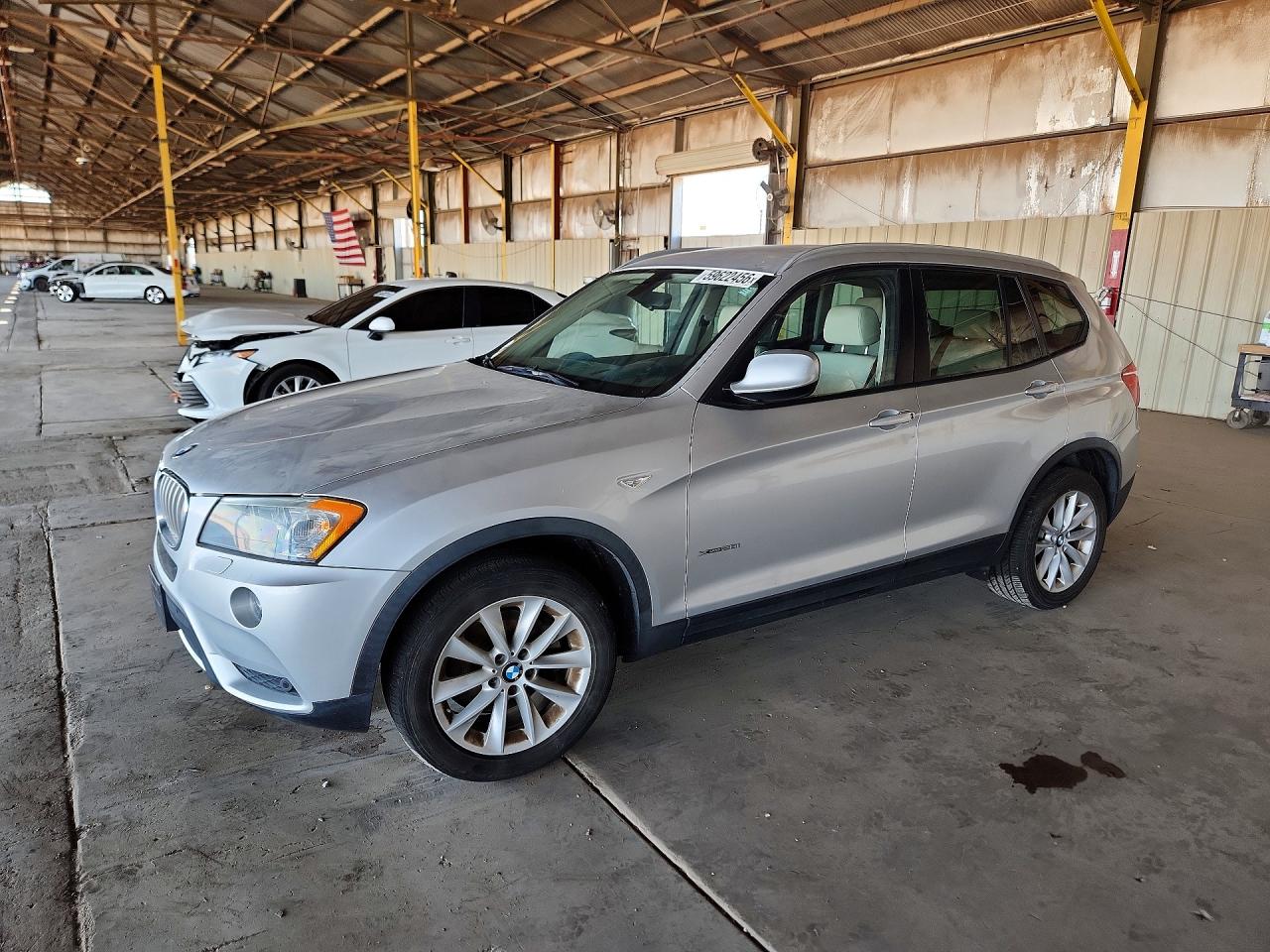 2013 Bmw X3 Xdrive28i Silver vin: 5UXWX9C53D0A20283
