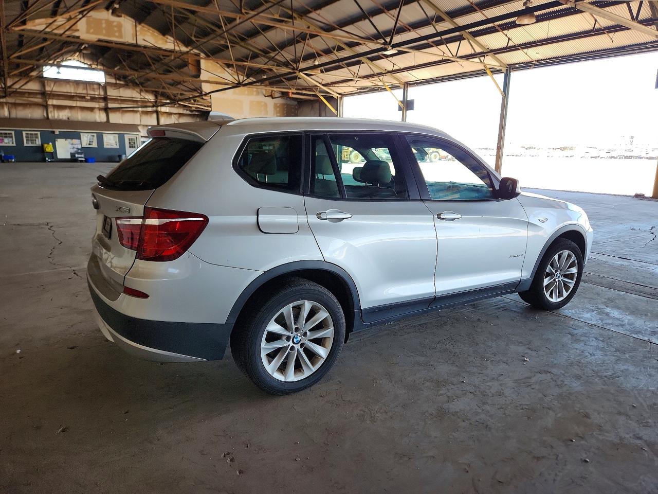 2013 Bmw X3 Xdrive28i Silver vin: 5UXWX9C53D0A20283
