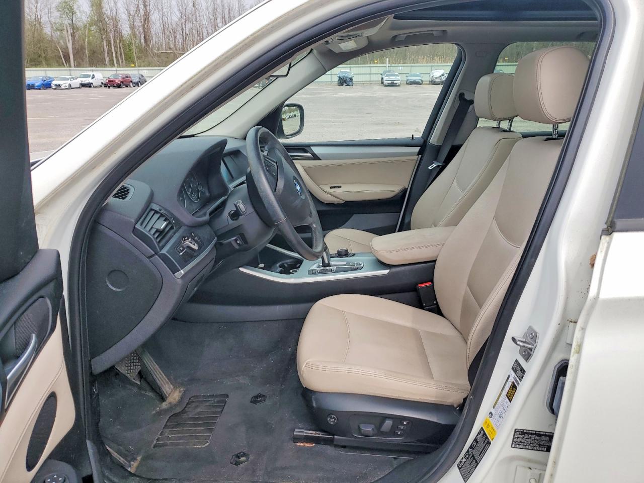 2013 Bmw X3 Xdrive28i White vin: 5UXWX9C53D0A29582