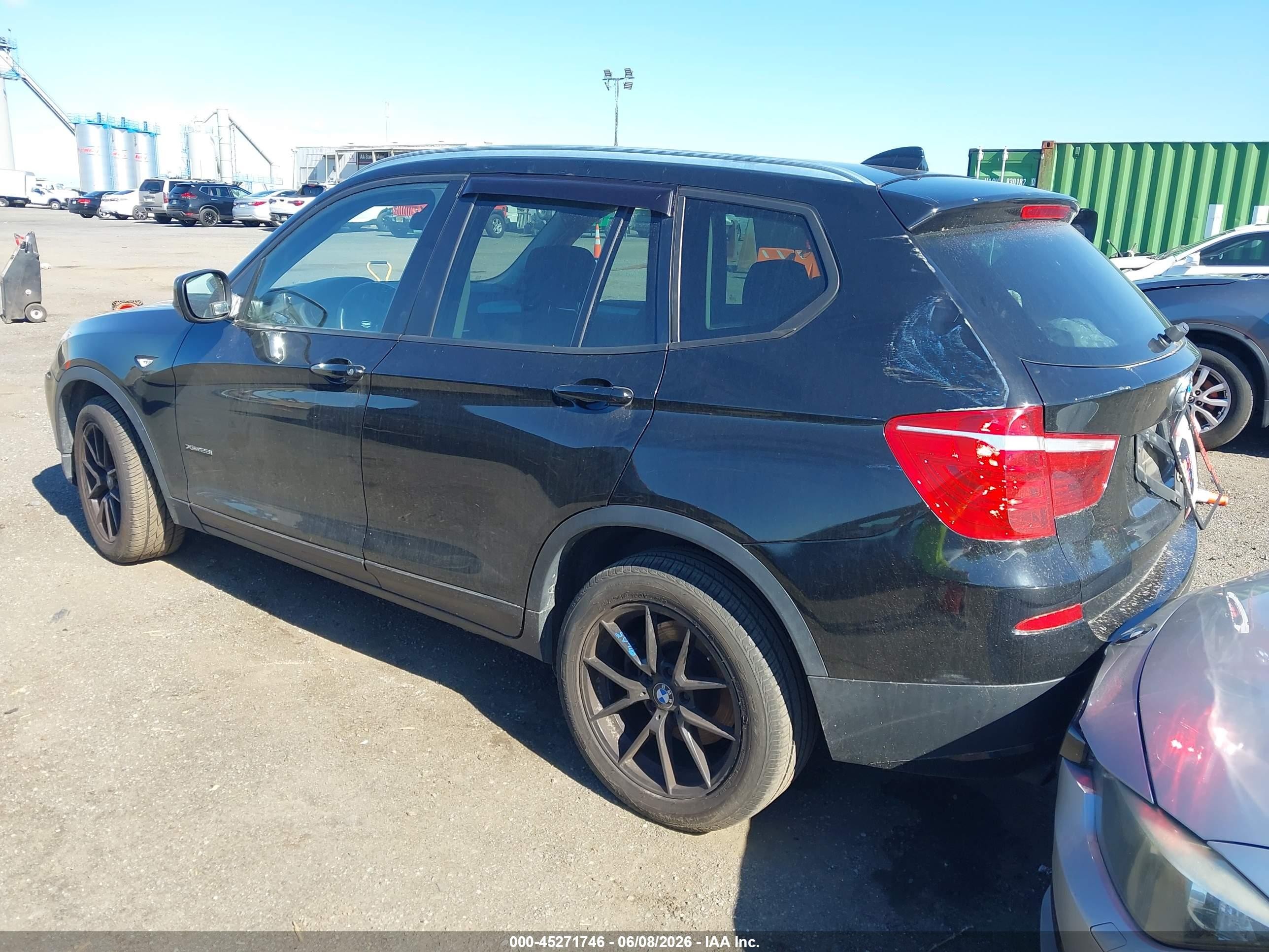 2013 Bmw X3 Xdrive28i Black vin: 5UXWX9C53D0A30988