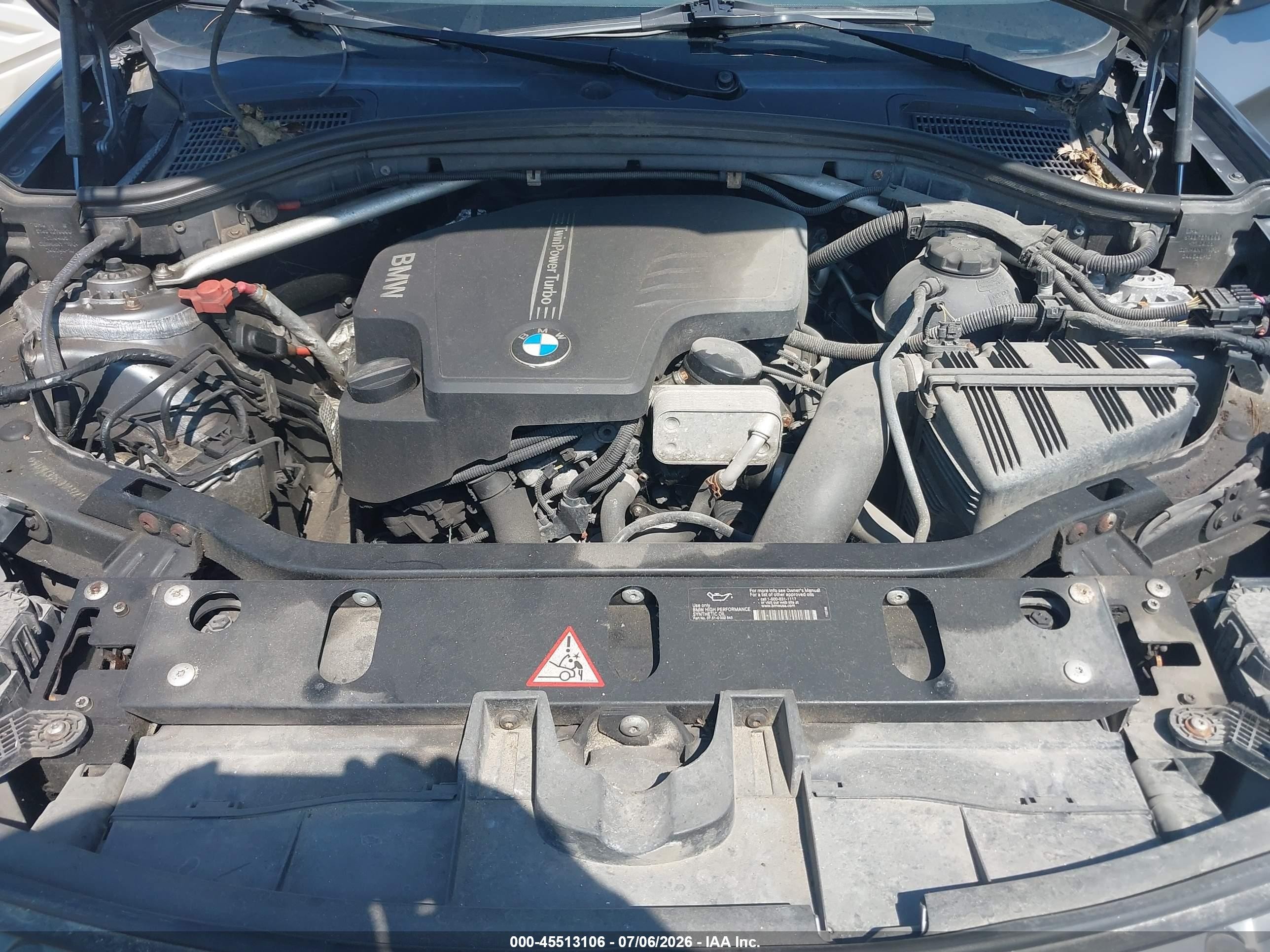 2013 Bmw X3 Xdrive28i Серый vin: 5UXWX9C53D0A32210