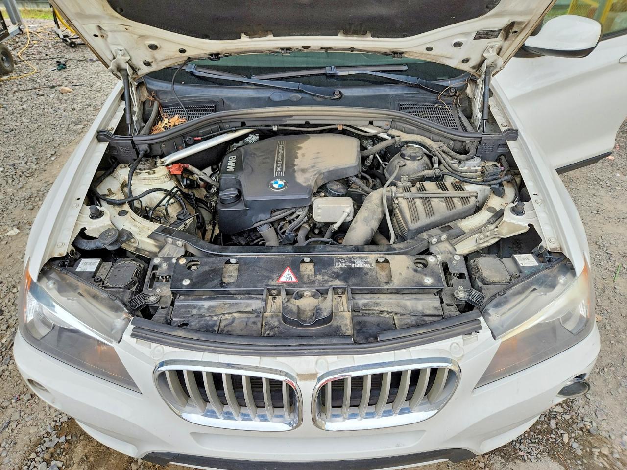 2013 Bmw X3 Xdrive28i White vin: 5UXWX9C53D0D00205
