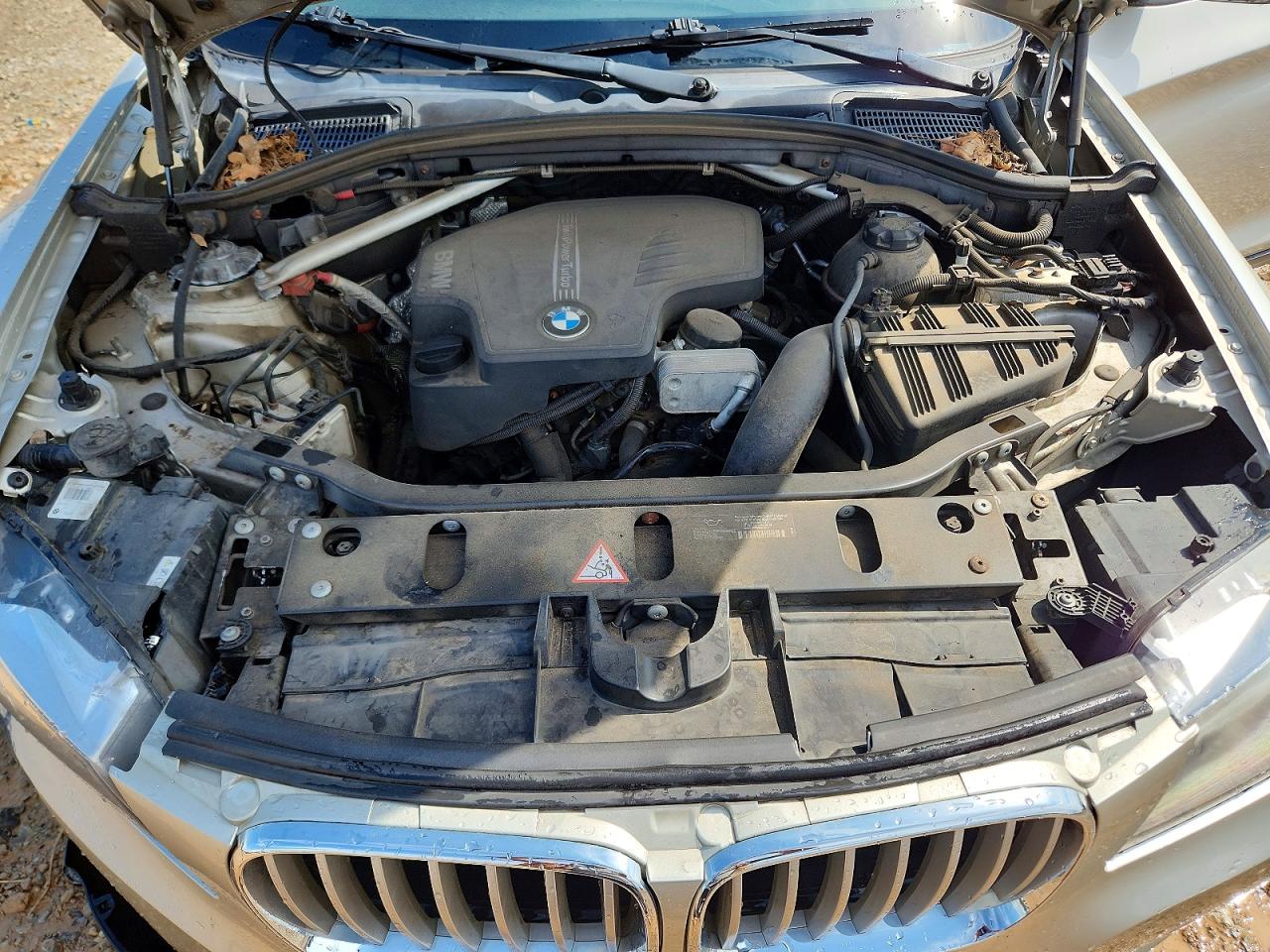 2013 Bmw X3 Xdrive28i Silver vin: 5UXWX9C53D0D03802