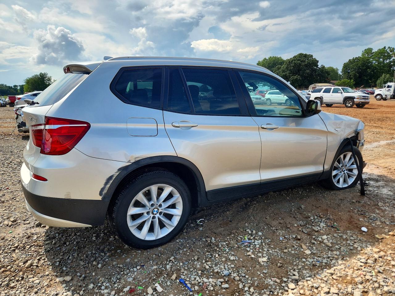 2013 Bmw X3 Xdrive28i Silver vin: 5UXWX9C53D0D03802