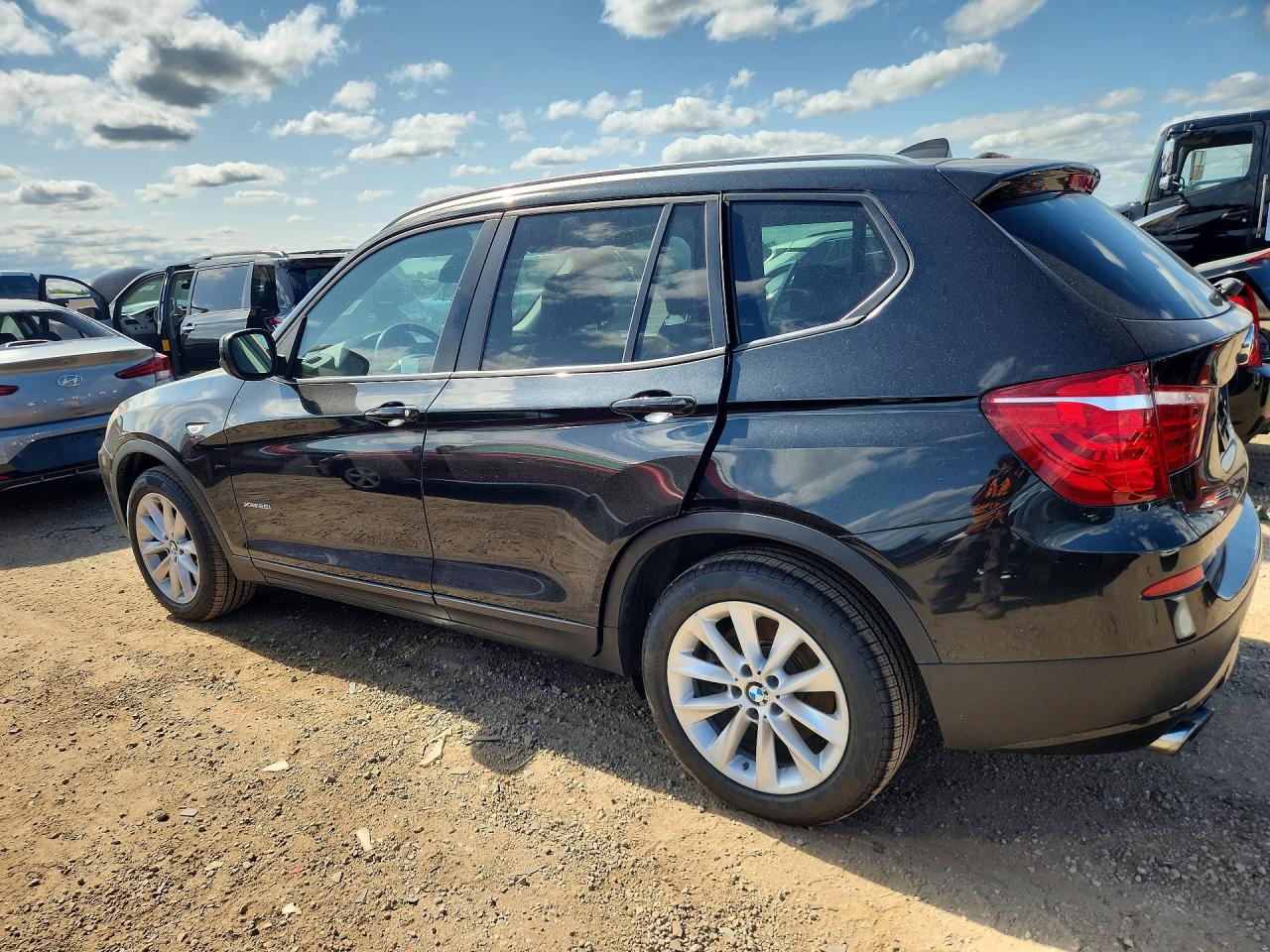 2013 Bmw X3 Xdrive28i Black vin: 5UXWX9C53D0D06375