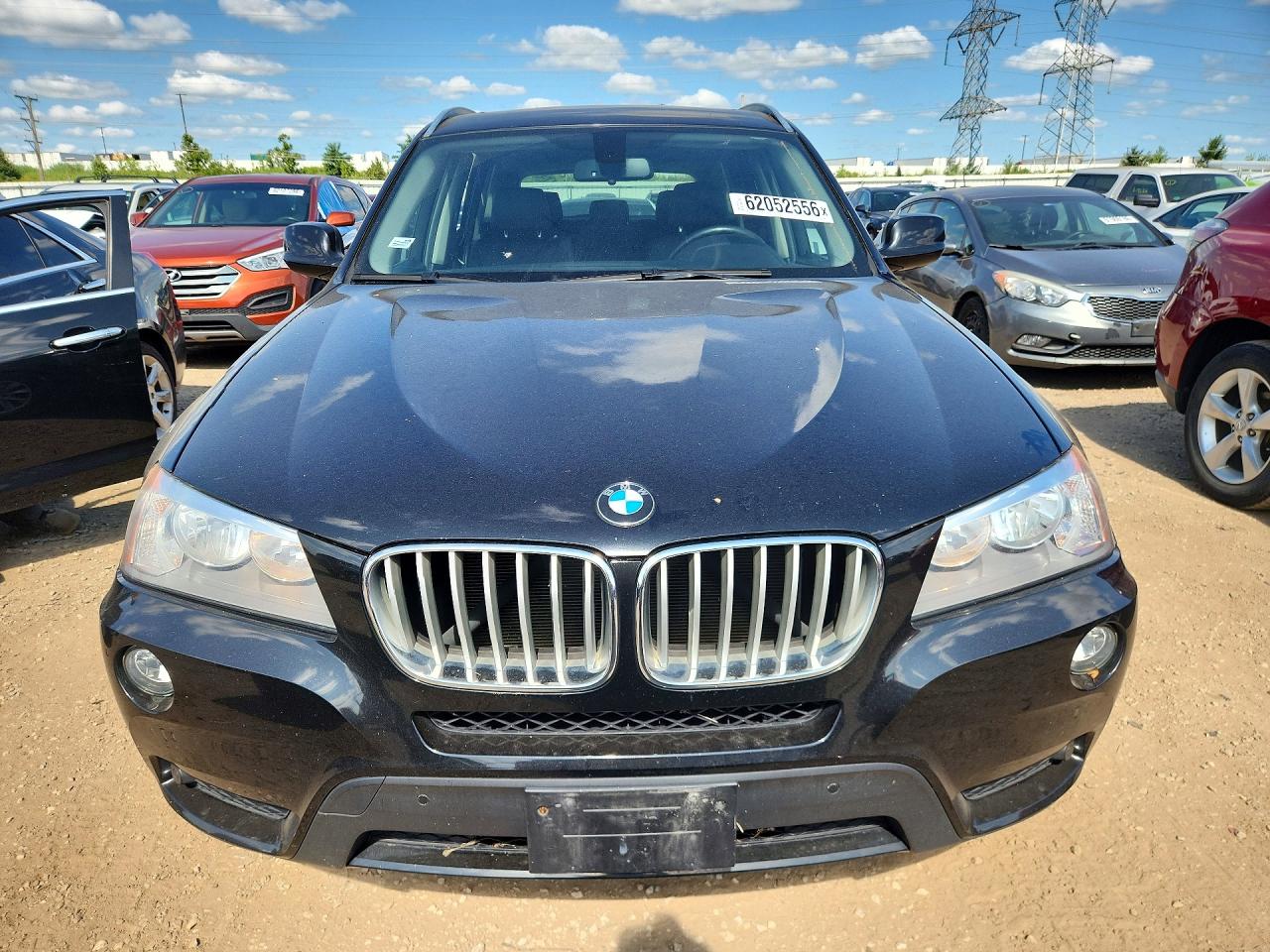 2013 Bmw X3 Xdrive28i Black vin: 5UXWX9C53D0D06375