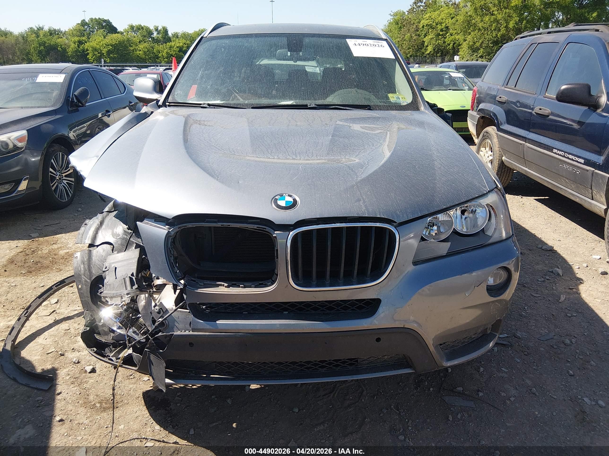 2013 Bmw X3 Xdrive28i Silver vin: 5UXWX9C53DL874251