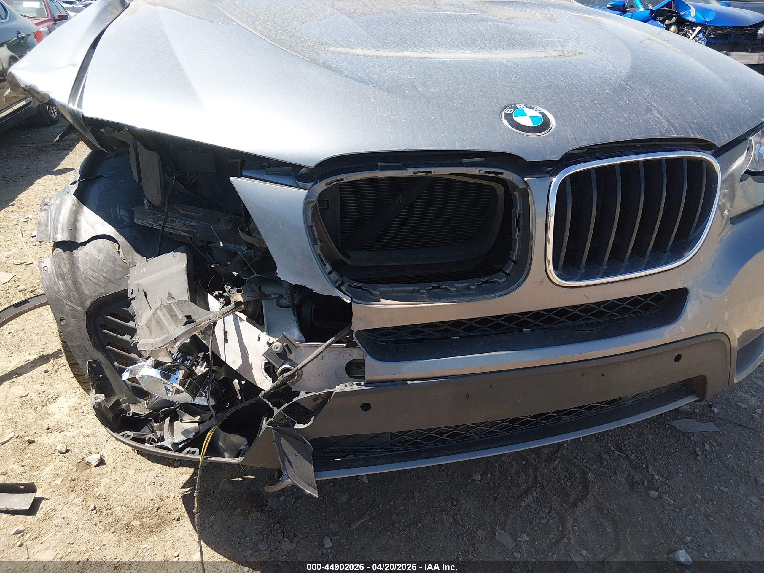 2013 Bmw X3 Xdrive28i Silver vin: 5UXWX9C53DL874251