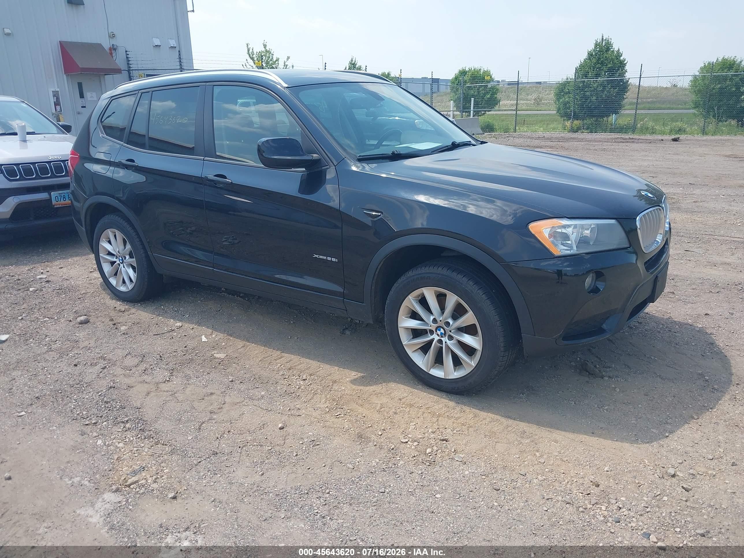 2014 Bmw X3 Xdrive28i Черный vin: 5UXWX9C53E0D12016