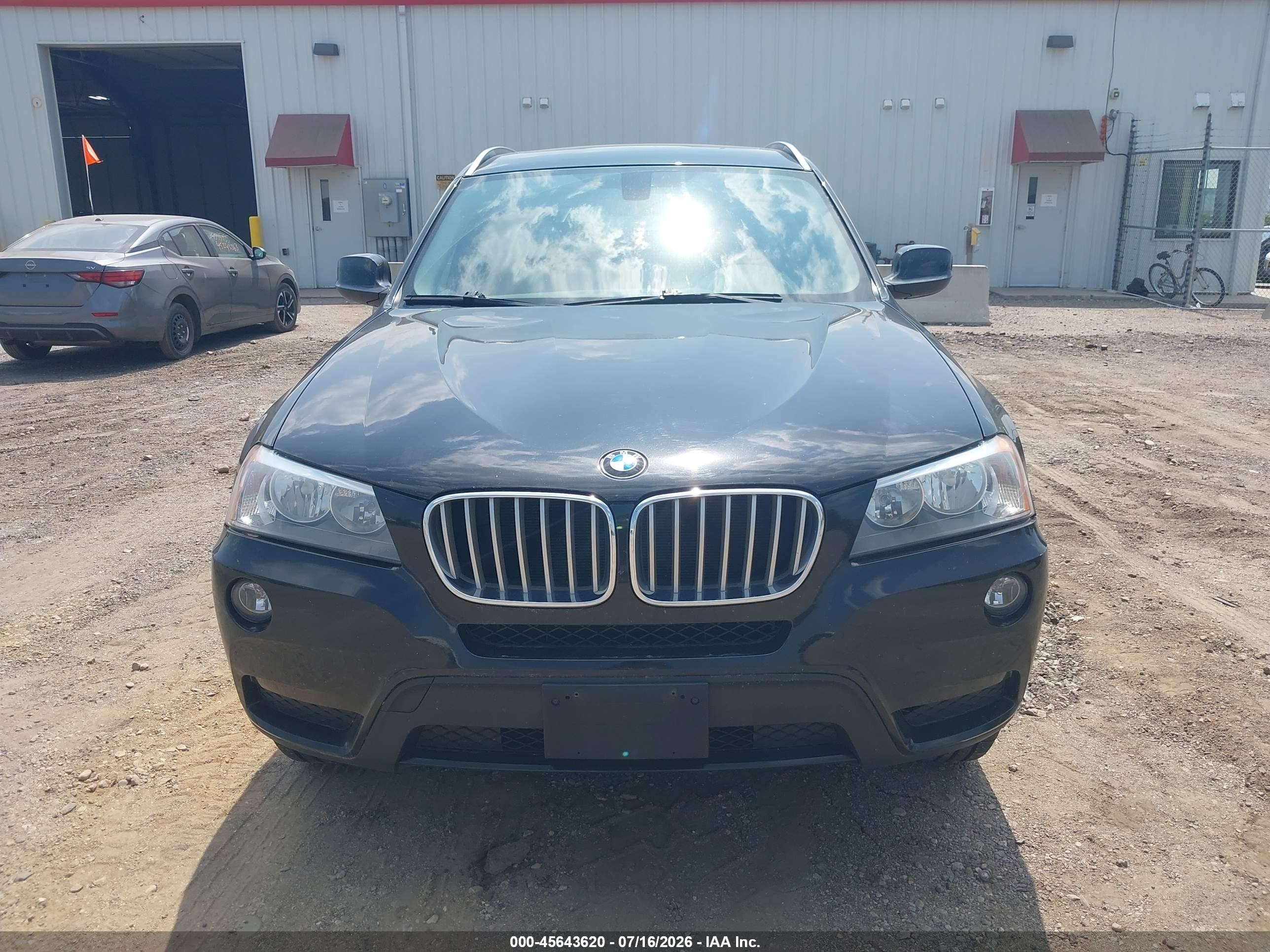 2014 Bmw X3 Xdrive28i Black vin: 5UXWX9C53E0D12016