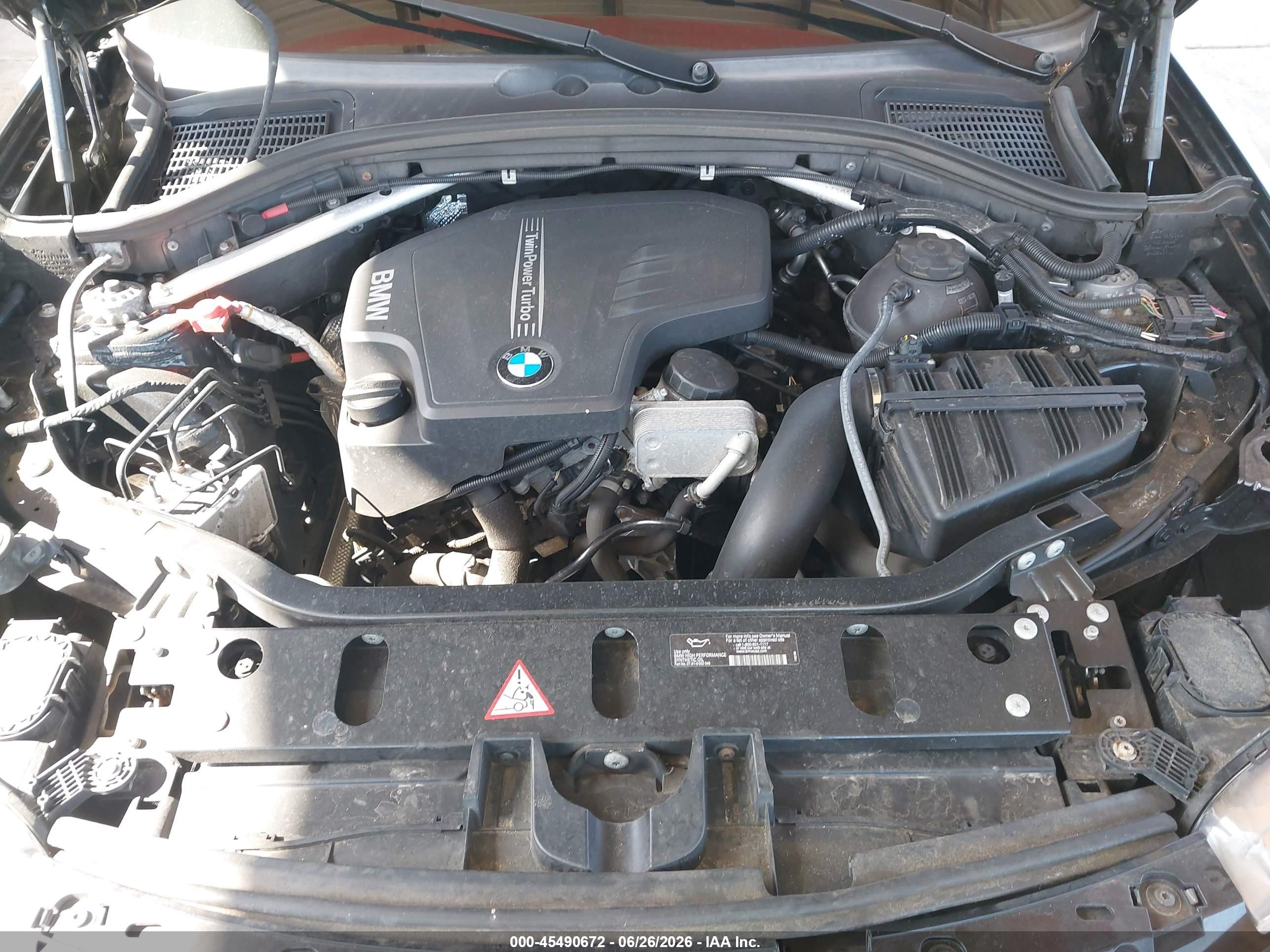 2014 Bmw X3 Xdrive28i Черный vin: 5UXWX9C53E0D13795