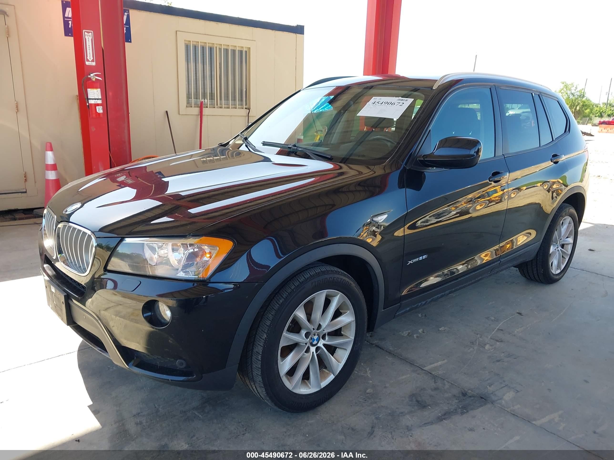 2014 Bmw X3 Xdrive28i Черный vin: 5UXWX9C53E0D13795