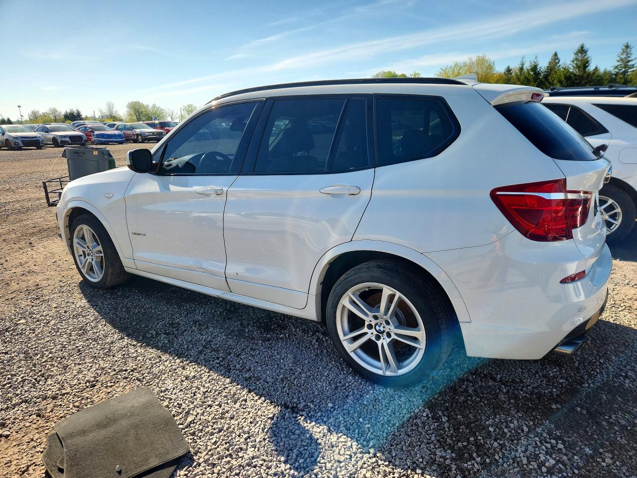 2014 Bmw X3 Xdrive28i White vin: 5UXWX9C53E0D16163