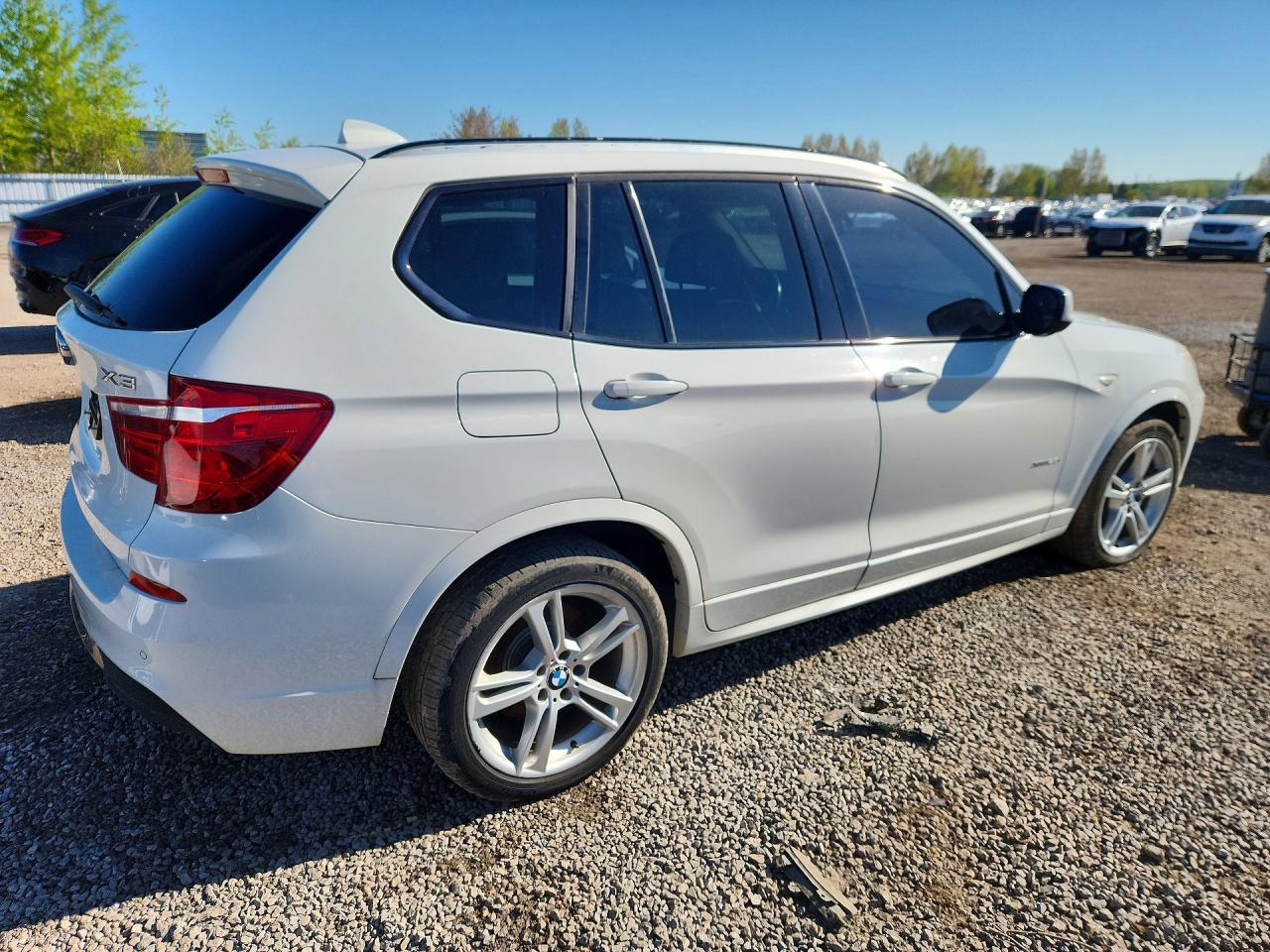 2014 Bmw X3 Xdrive28i White vin: 5UXWX9C53E0D16163