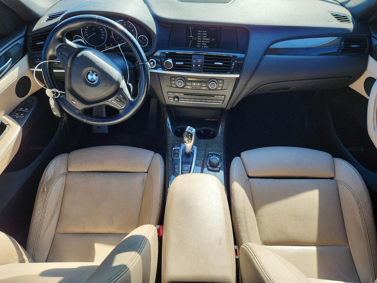 2014 Bmw X3 Xdrive28i White vin: 5UXWX9C53E0D16163