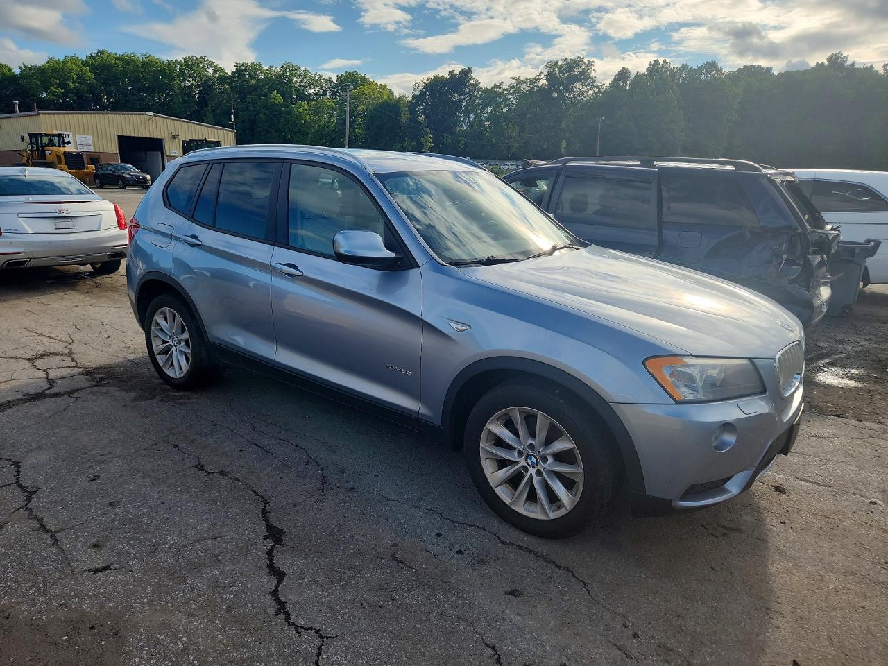 2014 Bmw X3 Xdrive28i Синий vin: 5UXWX9C53E0D17538