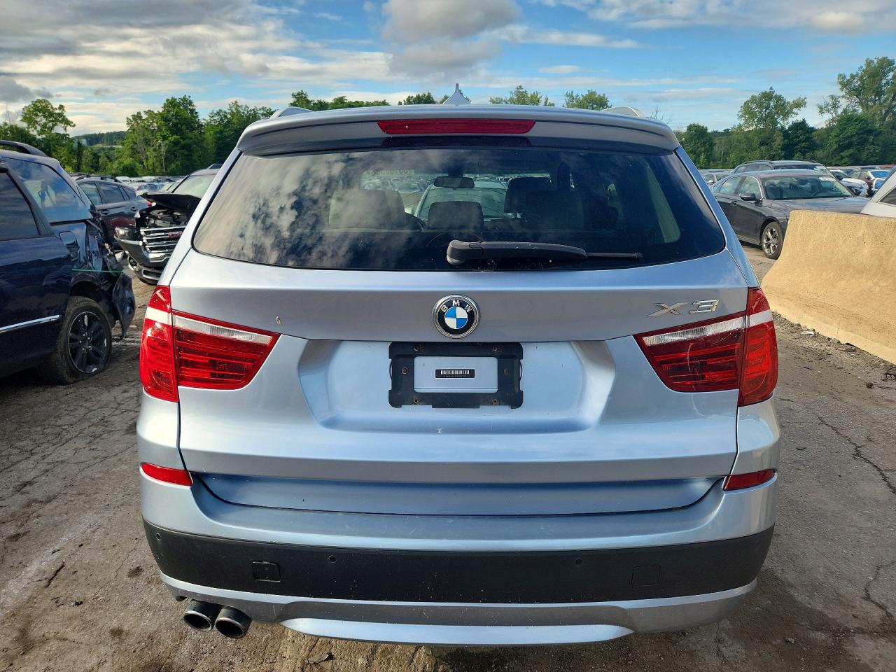 2014 Bmw X3 Xdrive28i Синий vin: 5UXWX9C53E0D17538