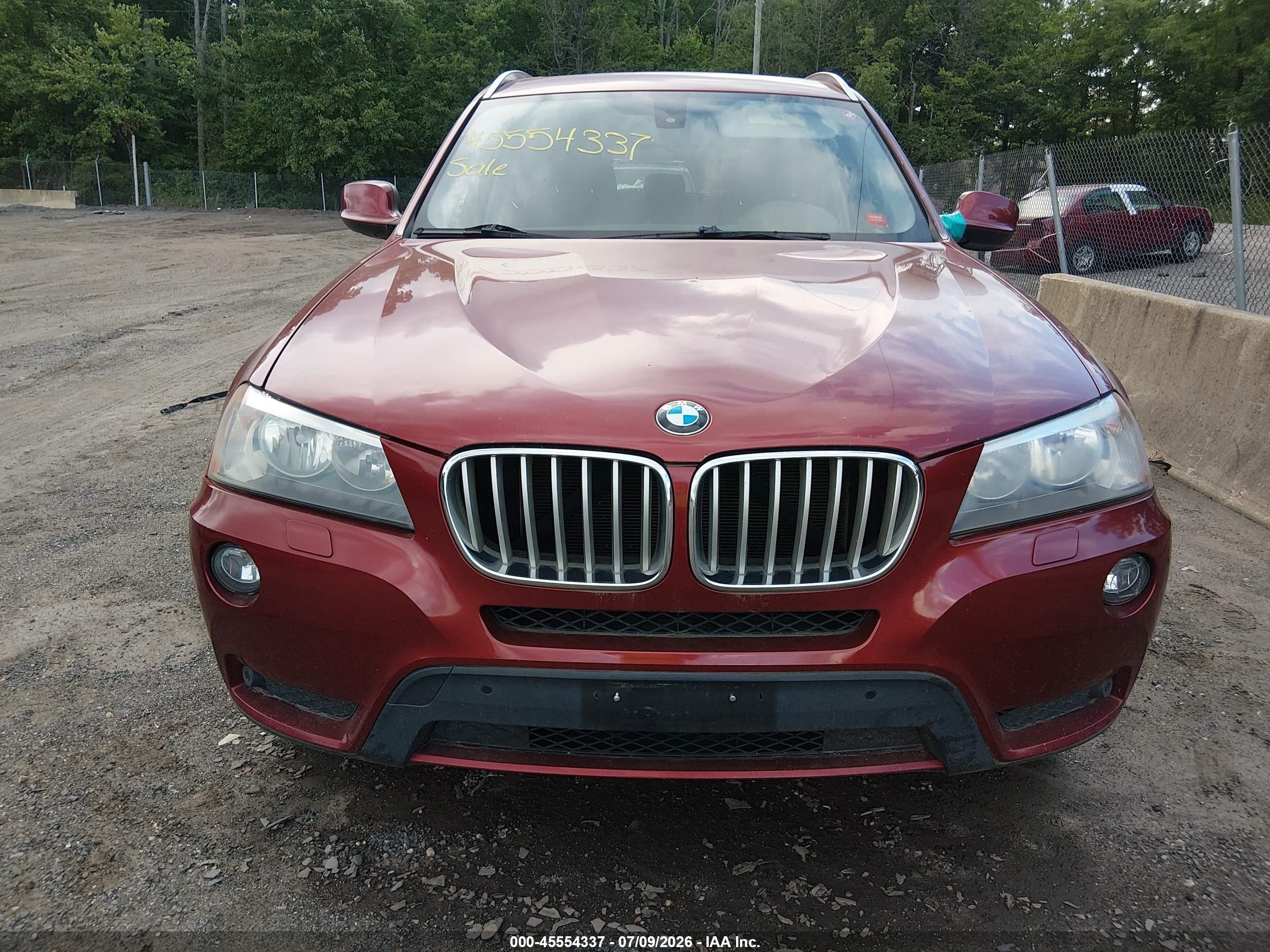 2014 Bmw X3 Xdrive28i Red vin: 5UXWX9C53E0D26899