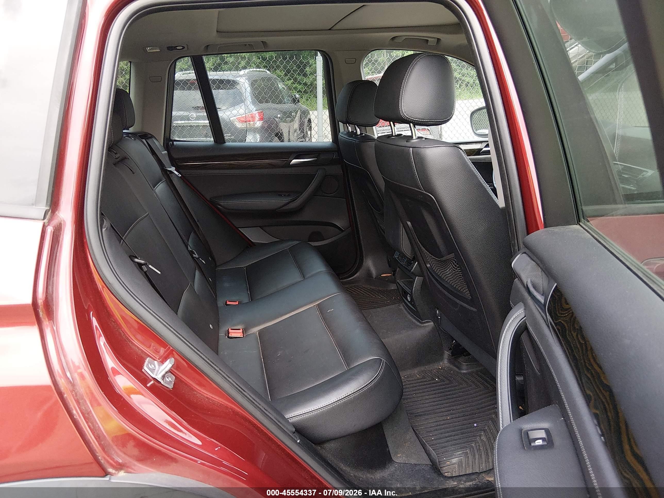 2014 Bmw X3 Xdrive28i Red vin: 5UXWX9C53E0D26899