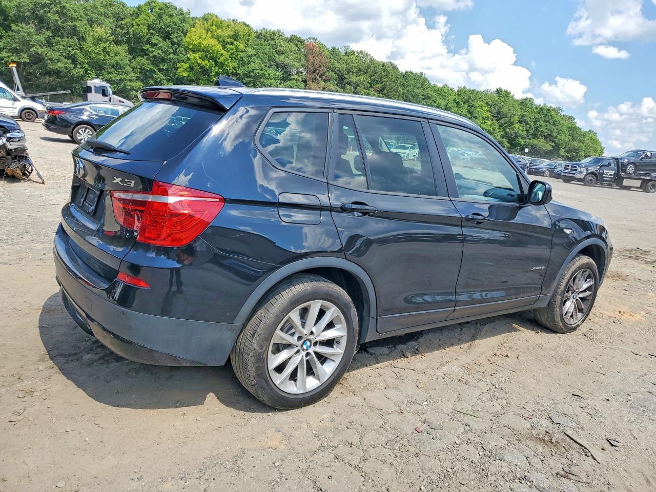 2014 Bmw X3 Xdrive28i Black vin: 5UXWX9C53E0D32234