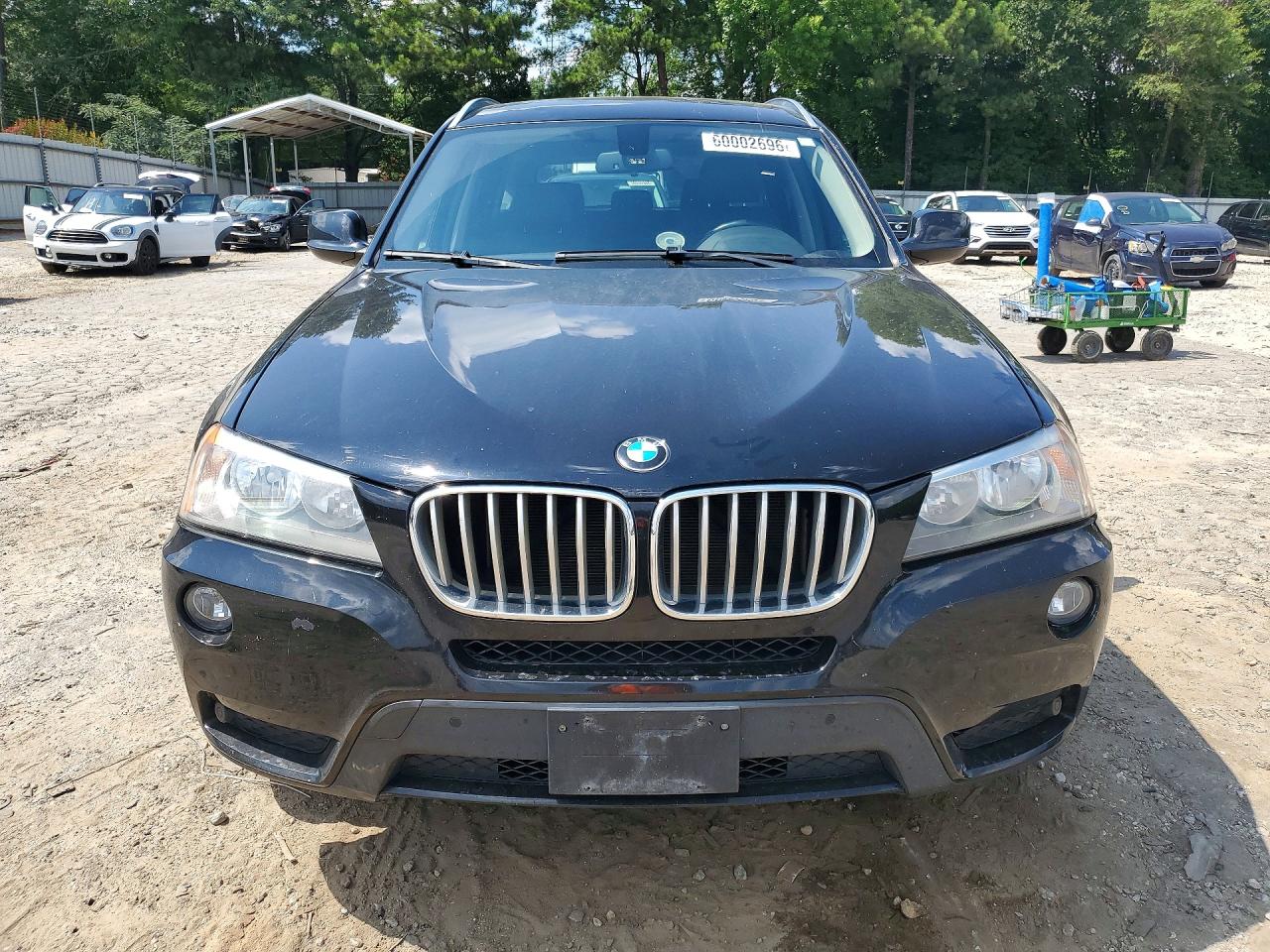 2014 Bmw X3 Xdrive28i Black vin: 5UXWX9C53E0D32234