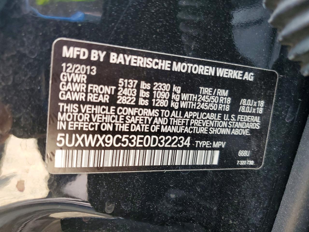 2014 Bmw X3 Xdrive28i Black vin: 5UXWX9C53E0D32234