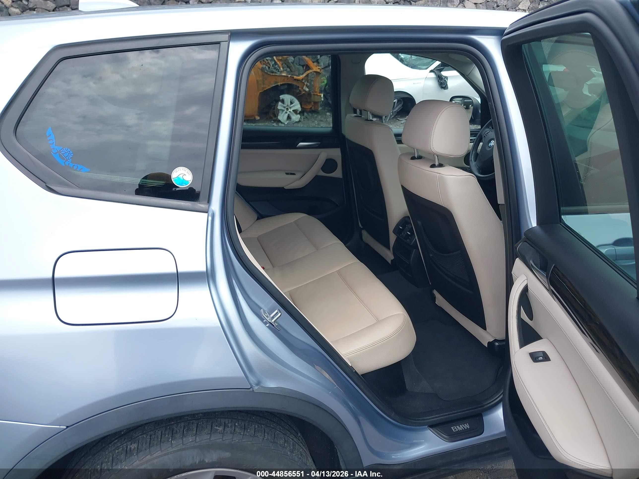 2014 Bmw X3 Xdrive28i Blue vin: 5UXWX9C53E0D38129