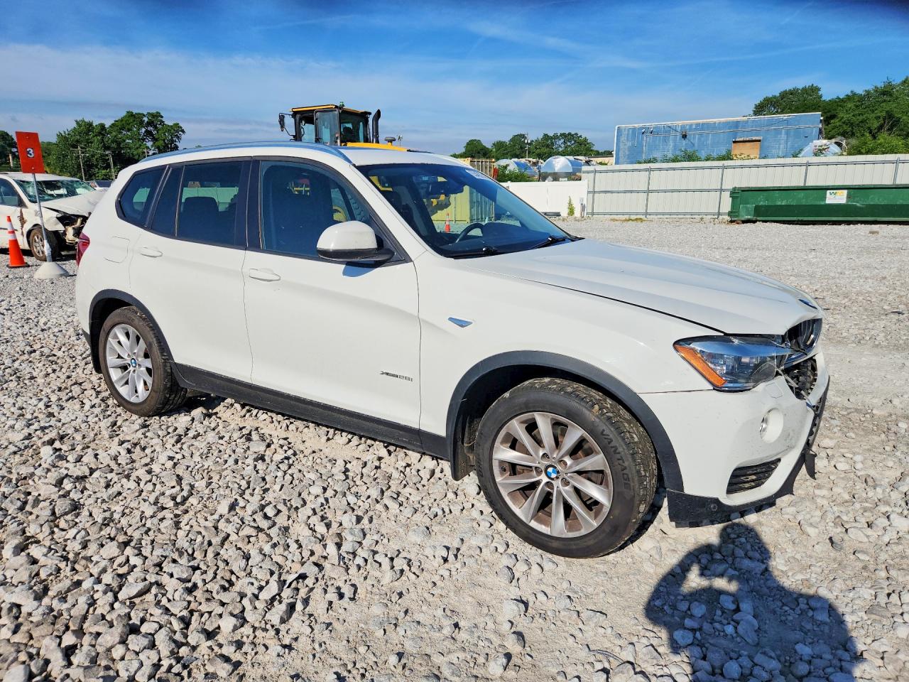 2015 Bmw X3 Xdrive28i White vin: 5UXWX9C53F0D57250