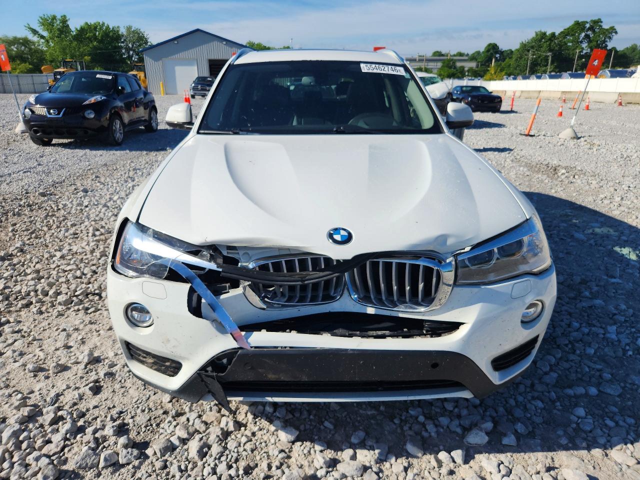 2015 Bmw X3 Xdrive28i White vin: 5UXWX9C53F0D57250