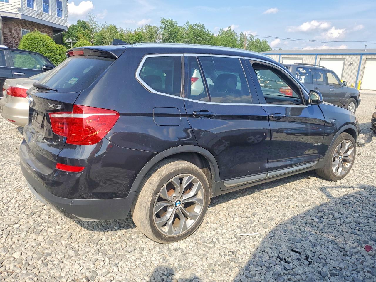 2015 Bmw X3 Xdrive28i Black vin: 5UXWX9C53F0D59015