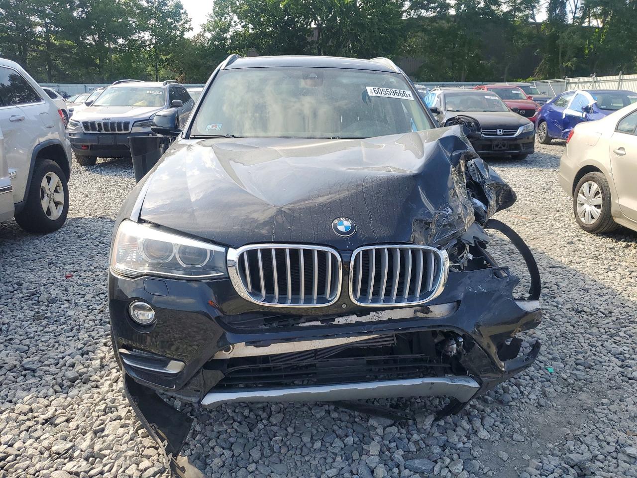 2015 Bmw X3 Xdrive28i Black vin: 5UXWX9C53F0D59015