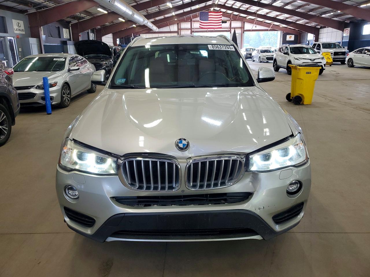 2015 Bmw X3 Xdrive28i Beige vin: 5UXWX9C53F0D61914