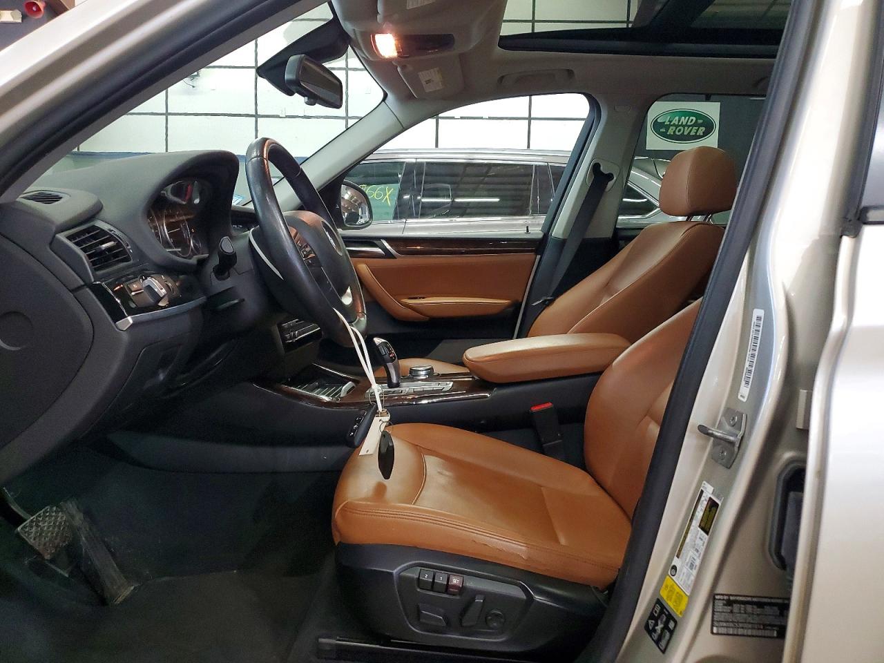 2015 Bmw X3 Xdrive28i Beige vin: 5UXWX9C53F0D61914