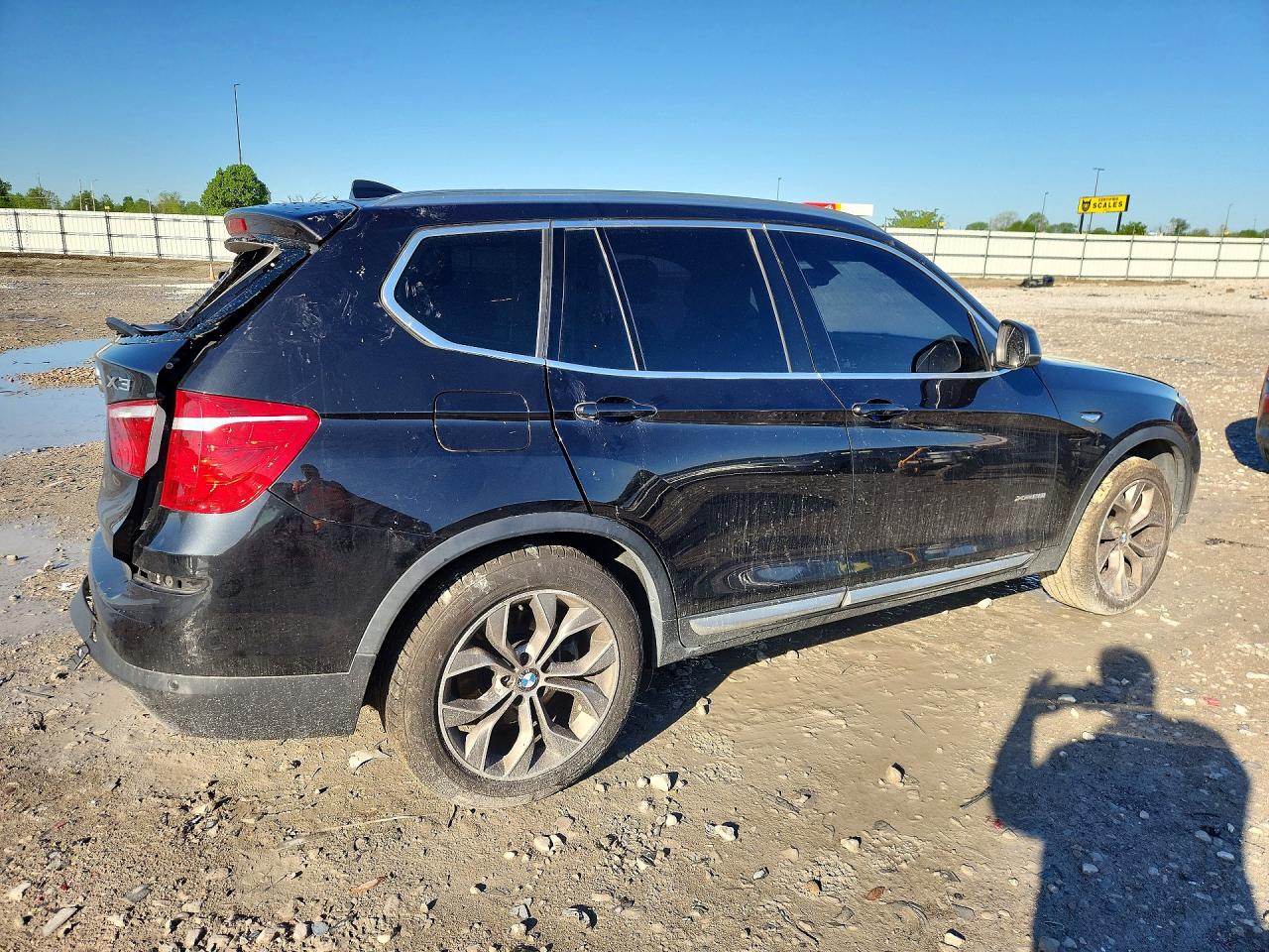 2017 Bmw X3 Xdrive28i Black vin: 5UXWX9C53H0T04659