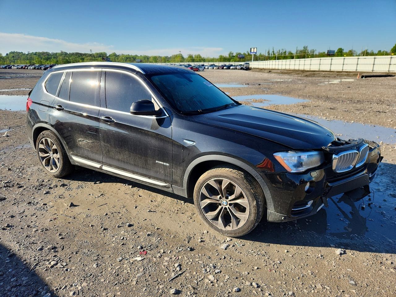 2017 Bmw X3 Xdrive28i Black vin: 5UXWX9C53H0T04659