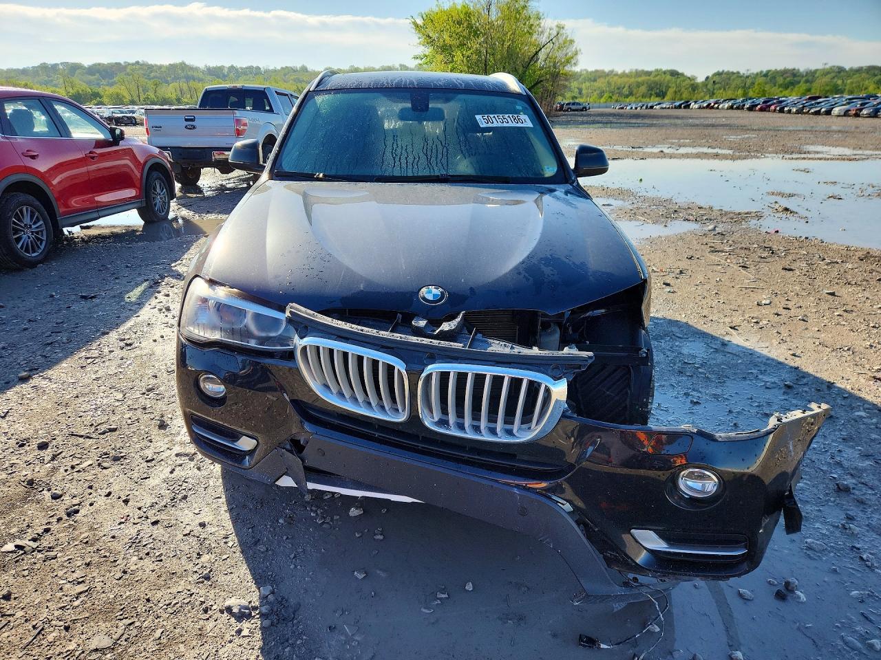2017 Bmw X3 Xdrive28i Black vin: 5UXWX9C53H0T04659