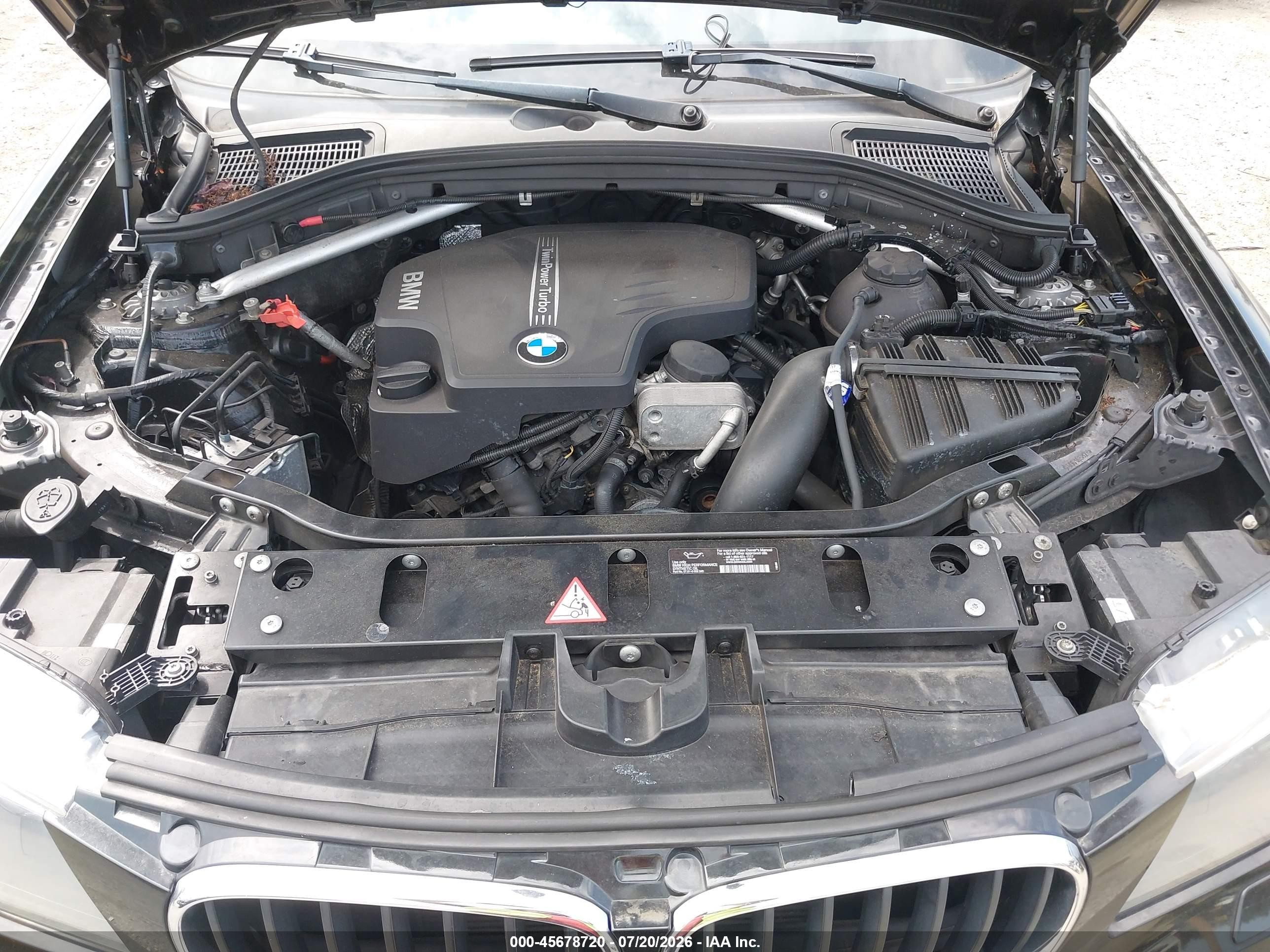 2013 Bmw X3 Xdrive28i Black vin: 5UXWX9C54D0A12614