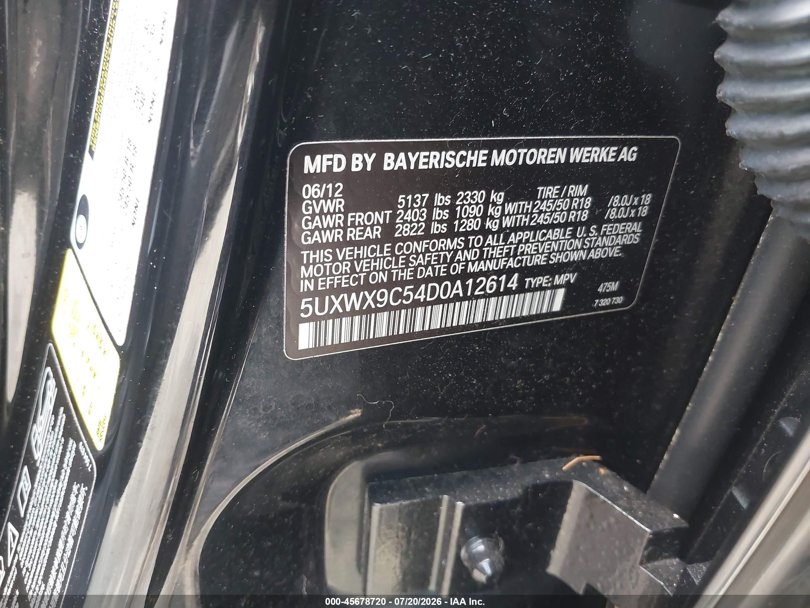 2013 Bmw X3 Xdrive28i Black vin: 5UXWX9C54D0A12614